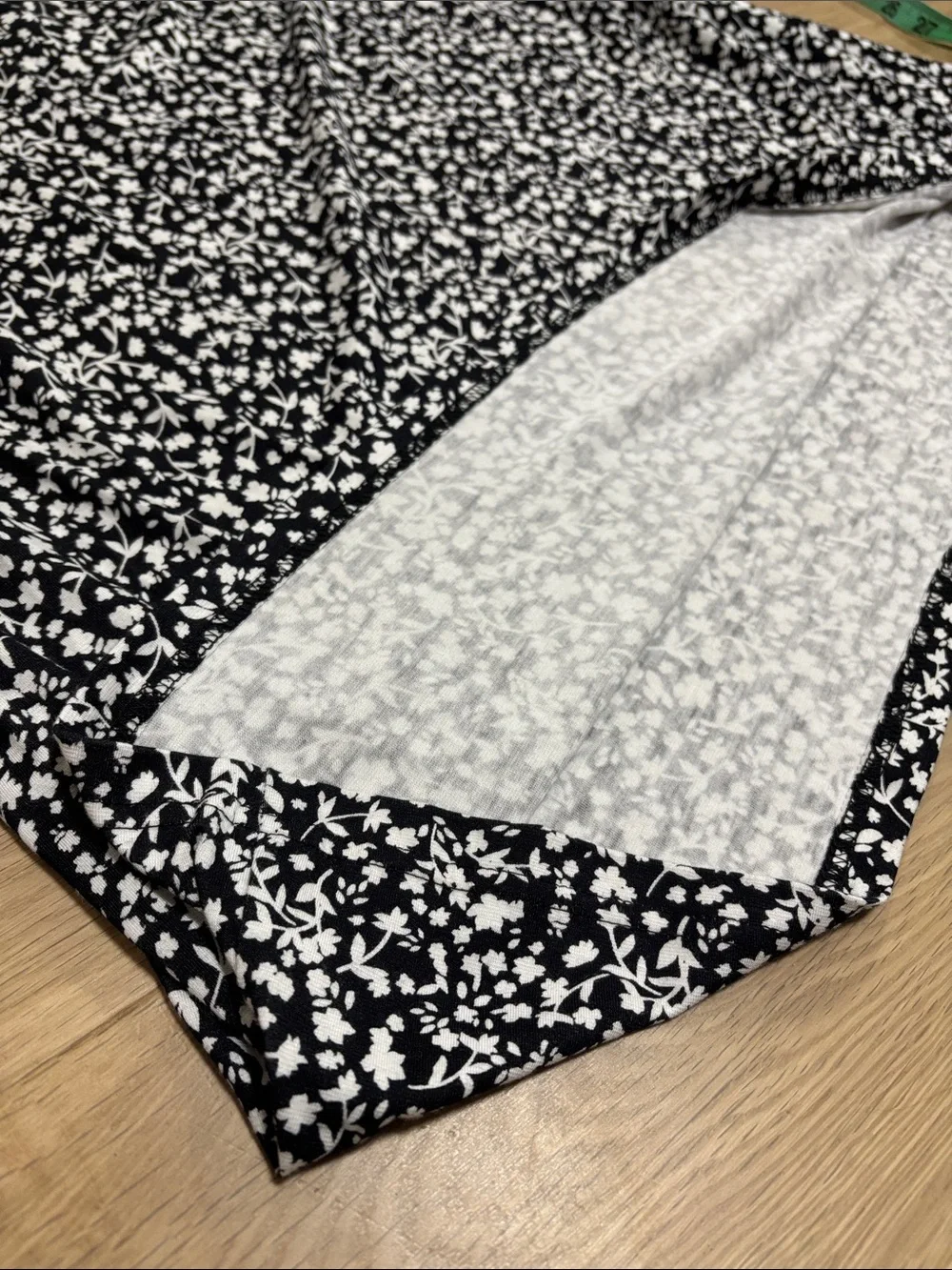 Midi Sundress (L) Group Alina Viscose Soft Stretch Pockets Black White Floral - Picture 11 of 16